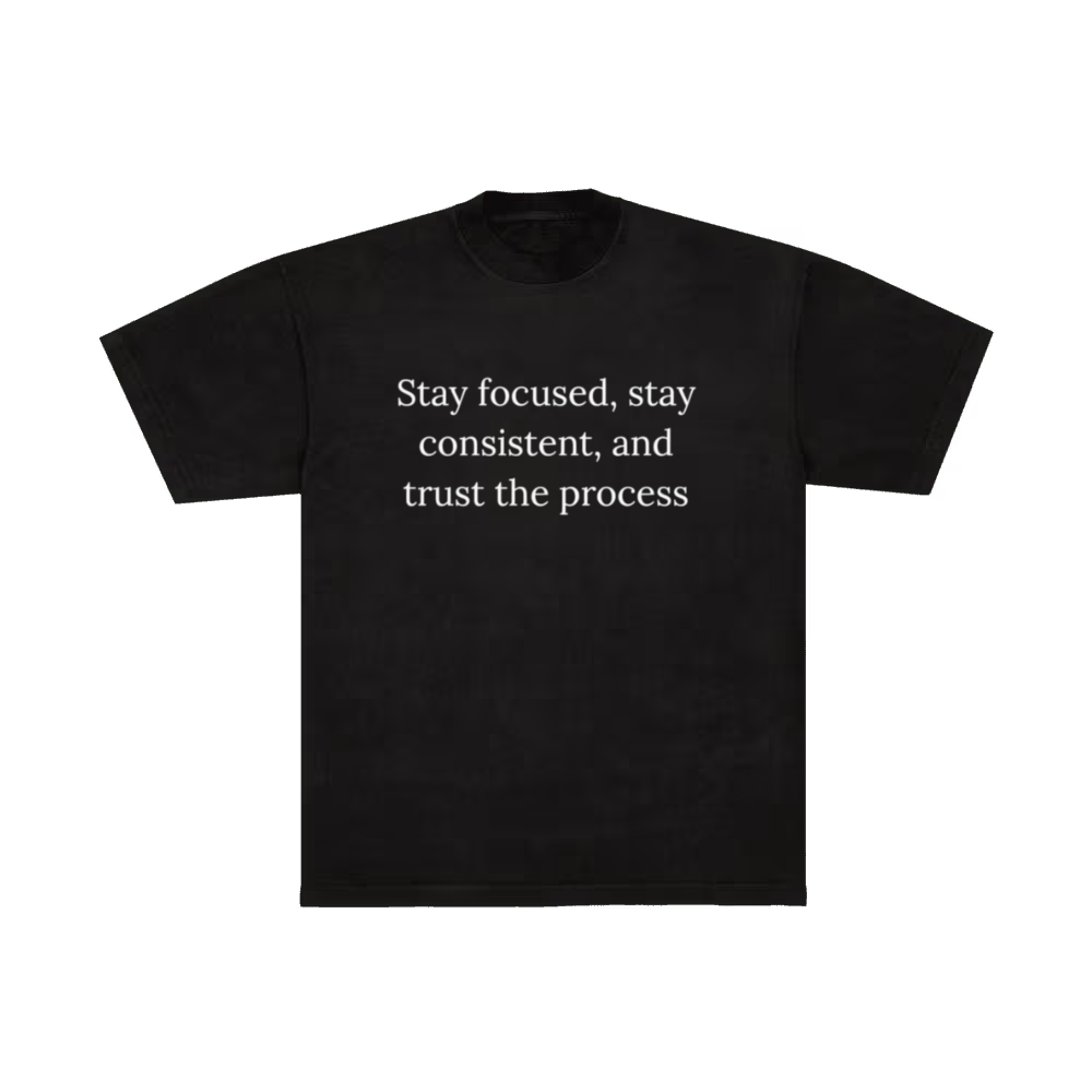 Stay focused, stay consistent, and trust the process